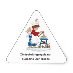 Cindy's Baking Angel Stickers